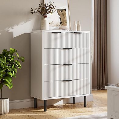 ANIXOL Wave-Front Wooden Dresser with 56 Drawers