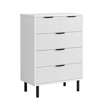 ANIXOL Wave-Front Wooden Dresser with 56 Drawers