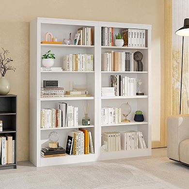 ANIXOL 5-Tier Adjustable Open Bookcase