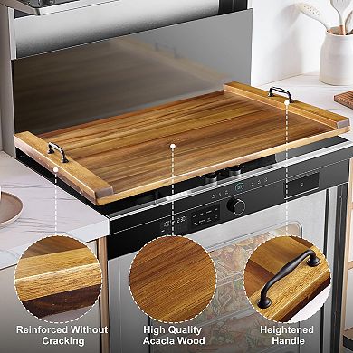 ANIXOL Acacia Wood Stovetop Cover Board