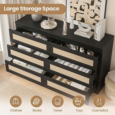 ANIXOL Rattan Double Dresser