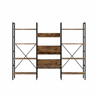 ANIXOL 4 tier Triple-Wide Industrial Bookcase