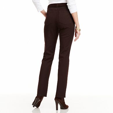 Chaps Twill Midrise Dress Pants - Women's