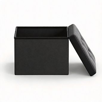 Folding Storage Ottoman 12.2x16.1x12.2" 32 L
