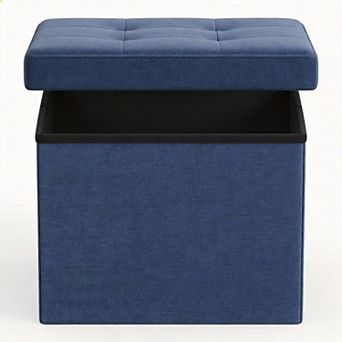 Folding Storage Ottoman 12.2x16.1x12.2" 32 L