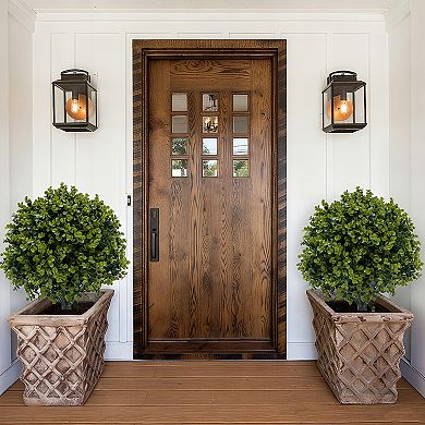 2pcs Artificial Eucalyptus Stems with Plastic Stalks and Iron Tips, PE Leaves, Faux Greenery