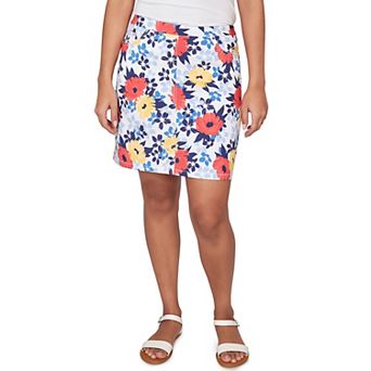 Hearts of Palm Women's Smooth Sailing Printed Tech Stretch Pull On Skort