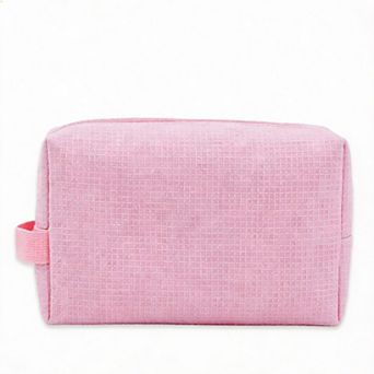Waffle Makeup Pouch Travel Gift for Women Bridesmaid, 9×3.5×5.5 inches