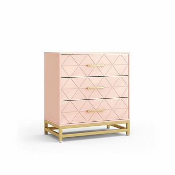 ANIXOL 3-Drawer Wood Bedroom Dresser