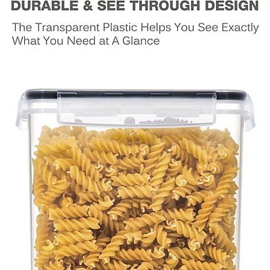 Large Airtight Food Storage Containers with Lids, 3PCS 5.2L Pantry Canisters