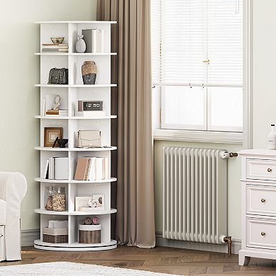 ANIXOL 7-Tier Rotating Shoe Rack, 360° Spinning Organizer for Up to 32 Pairs