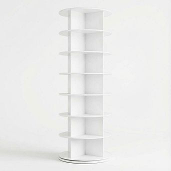 ANIXOL 7 tier Rotating Shoe Rack, 360° Spinning Organizer for Up to 32 Pairs