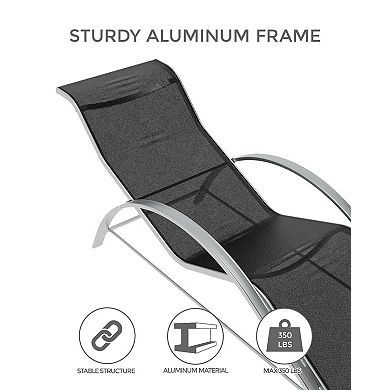 ANIXOL 3-Piece Outdoor Reclining Chaise Set