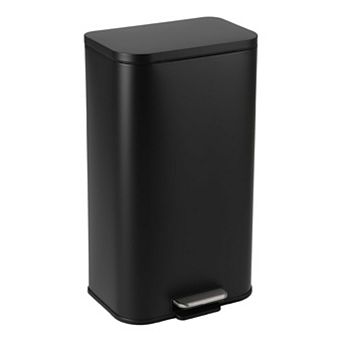 8 Gal Kitchen Trash Can, Fingerprint-Proof Stainless Steel Garbage Can with Soft-Close Lid