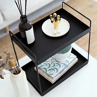 2 Tier Bathroom Counter Organizer Vanity Shelf Storage Holder