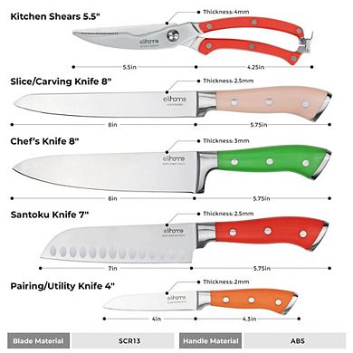 9 Piece CuttingWise Cutting Boards and Knife Set
