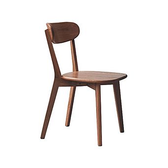 Ergonomic Solid Oak Wood Dining Chair