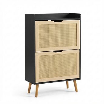 ANIXOL 2 tier Flip-Down Shoe Cabinet with Ventilation