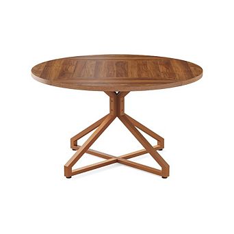 Round Kitchen Table With Metal Base