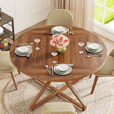 Round Kitchen Table With Metal Base