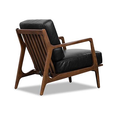 Faux Leather Upholstered Wooden Chair