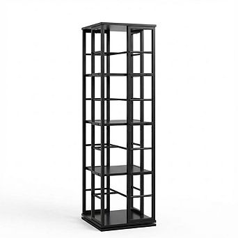 ANIXOL 4 tier 360° Rotating Corner Bookshelf