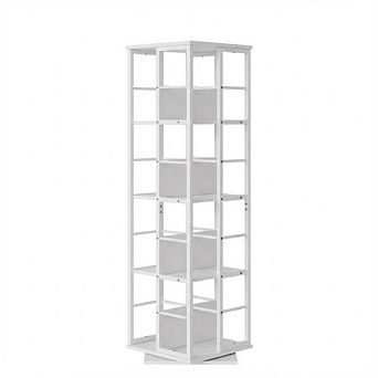 ANIXOL 4 tier 360° Rotating Corner Bookshelf