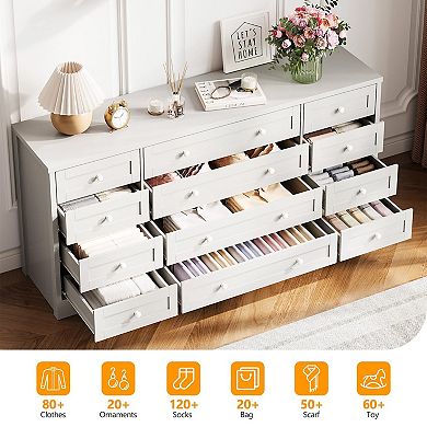 ANIXOL Wood Dresser TV Stand