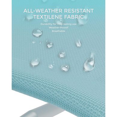 ANIXOL Aluminum Outdoor Chaise Lounge Set of 2