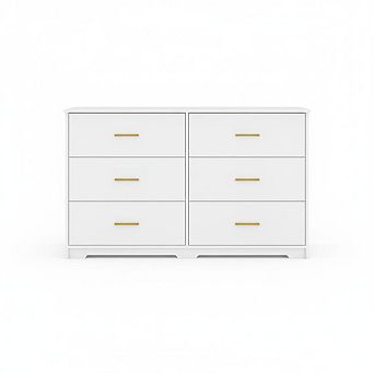 ANIXOL 6-Drawer Wood Bedroom Dresser