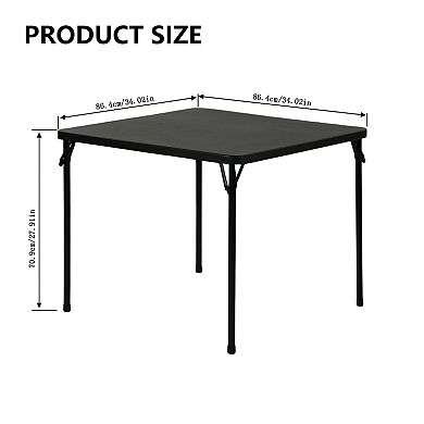 Homy Casa 34.02" Square Folding Utility Table