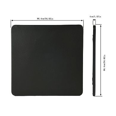 Homy Casa 34.02" Square Folding Utility Table