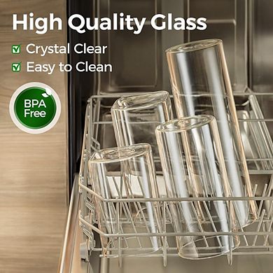 Airtight Glass Storage Canister Set 6-Piece Kitchen Pantry Jars for Food Storage