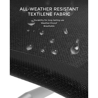 ANIXOL Aluminum Outdoor Chaise Lounge Set of 2