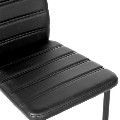 Homy Casa Modern Upholstered Dining Chairs Set of 4 with Metal Legs