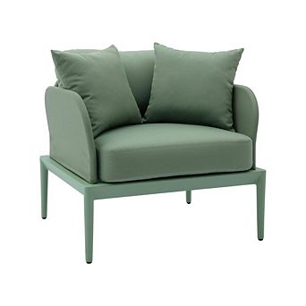 Moss Green Accent Armchair