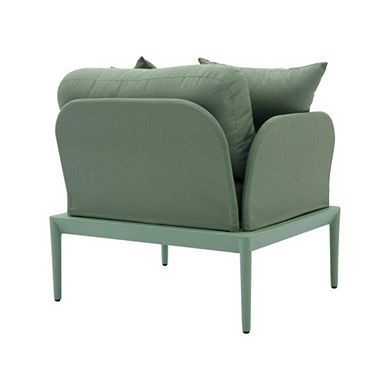 Moss Green Accent Armchair