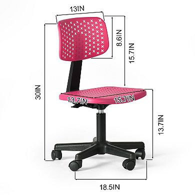 Homy Casa Adjustable Swivel Office Chair with Ventilated Back for Home Office or Study