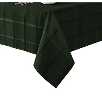 Elrene Home Fashions Elegance Plaid Jacquard 52"x52" Square Tablecloth