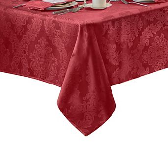 Elrene Home Fashions Barcelona Jacquard Damask 52"x52" Square Tablecloth