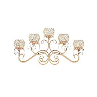Votive Crystal Candelabra Candle Holder