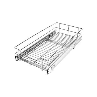 Wire Basket Pull-Out Shelf Organizer
