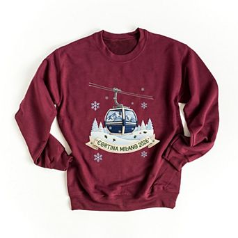 Cortina Milano 2026 Ski Lift - Women's Graphic Sweatshirt