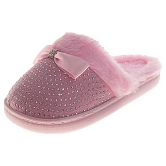 Badgley Mischka Rhinestone Slippers House Shoes (Adults)