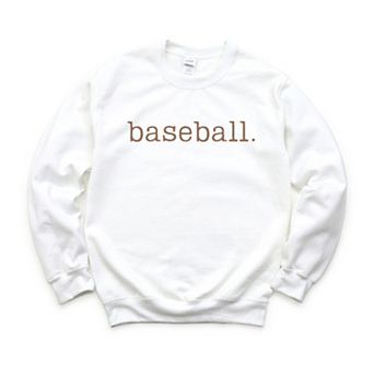 Baseball Typewriter - Women's Graphic Sweatshirt