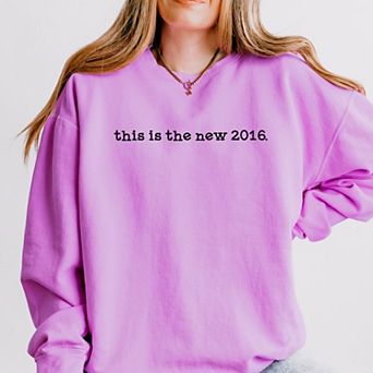 This Is The New 2016 Typewriter - Women's Lightweight Garment Dyed Sweatshirt