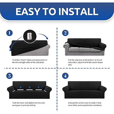 Great Ambitions Stretch Sofa Cover Slipcover,Couch Covers for3Cushion Couch Furniture Protector Sofa