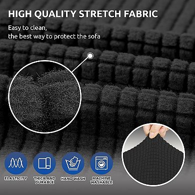Great Ambitions Stretch Sofa Cover Slipcover,Couch Covers for3Cushion Couch Furniture Protector Sofa