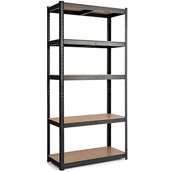 5 tier Adjustable Shelving Storage Rack, 59 in Tall for Garage or Utility Room