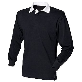 Front Row Long Sleeve Classic Rugby Polo Shirt